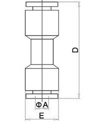 PMPU, All metal Pneumatic Fittings with NPT AND BSPT thread, Air Fittings, one touch tube fittings, Pneumatic Fitting, Nickel Plated Brass Push in Fittings
